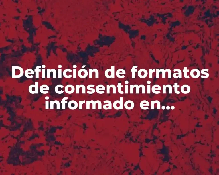 Definición de formatos de consentimiento informado en fisioterapia en México