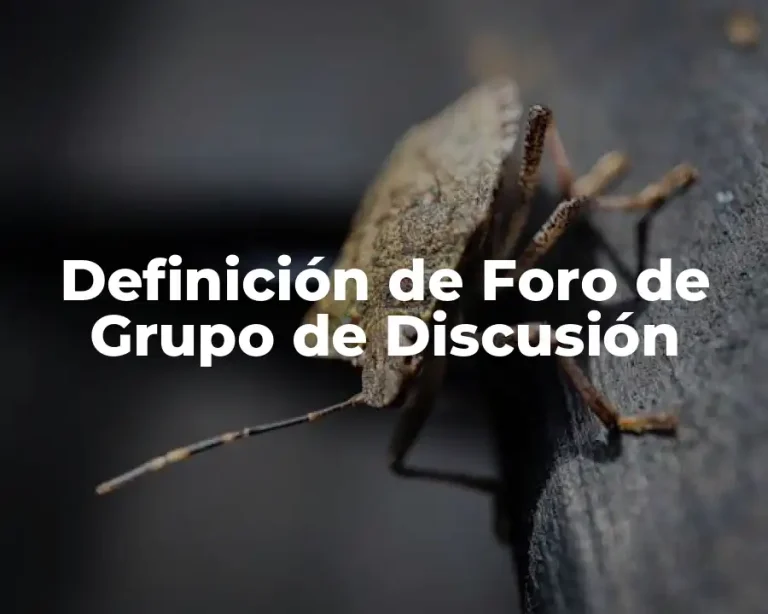 Definición de Foro de Grupo de Discusión