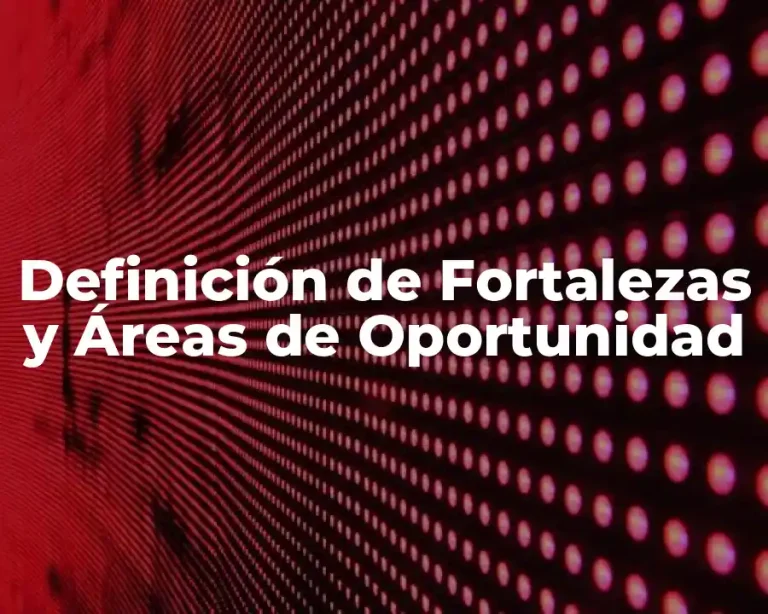 Definición de Fortalezas y Áreas de Oportunidad