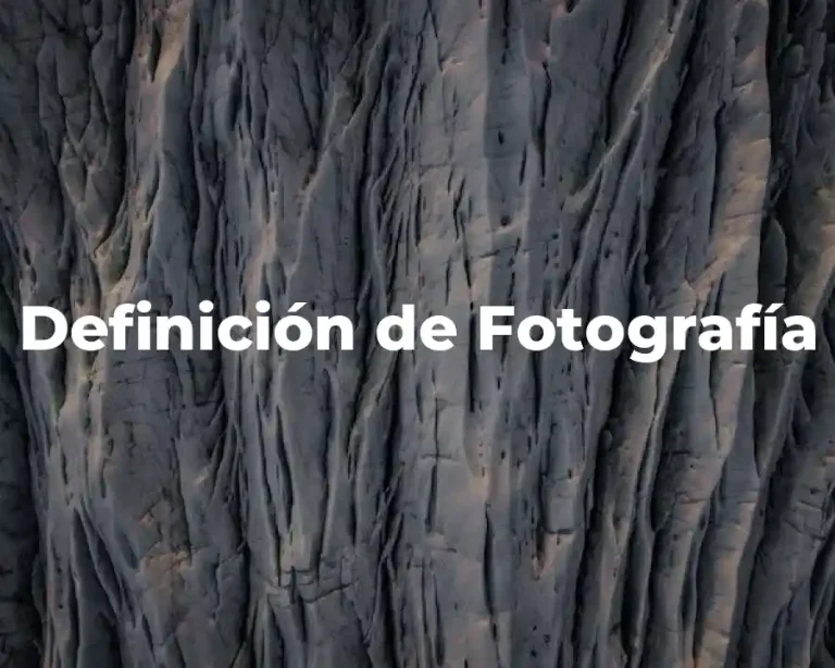 Definición de Fotografía