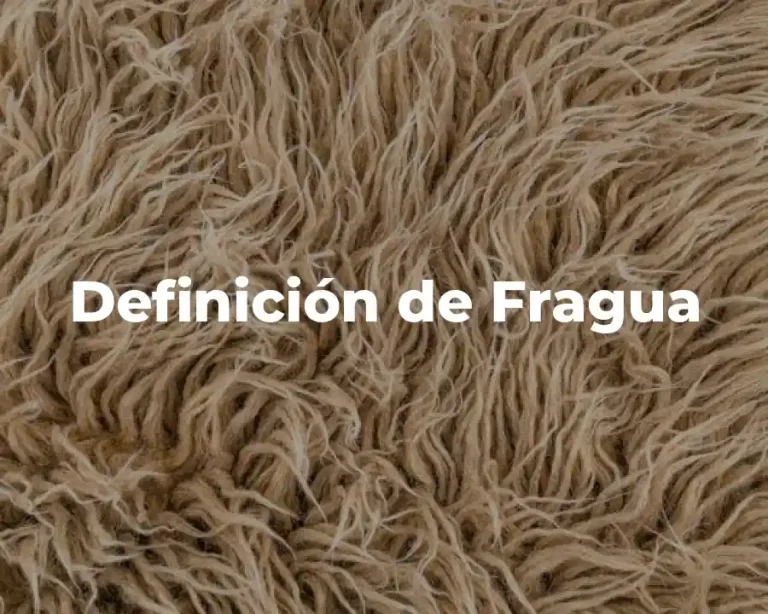 Definición de Fragua