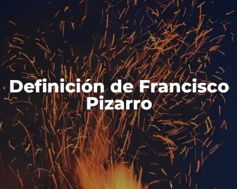 Definición de Francisco Pizarro