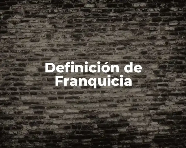 Definición de Franquicia