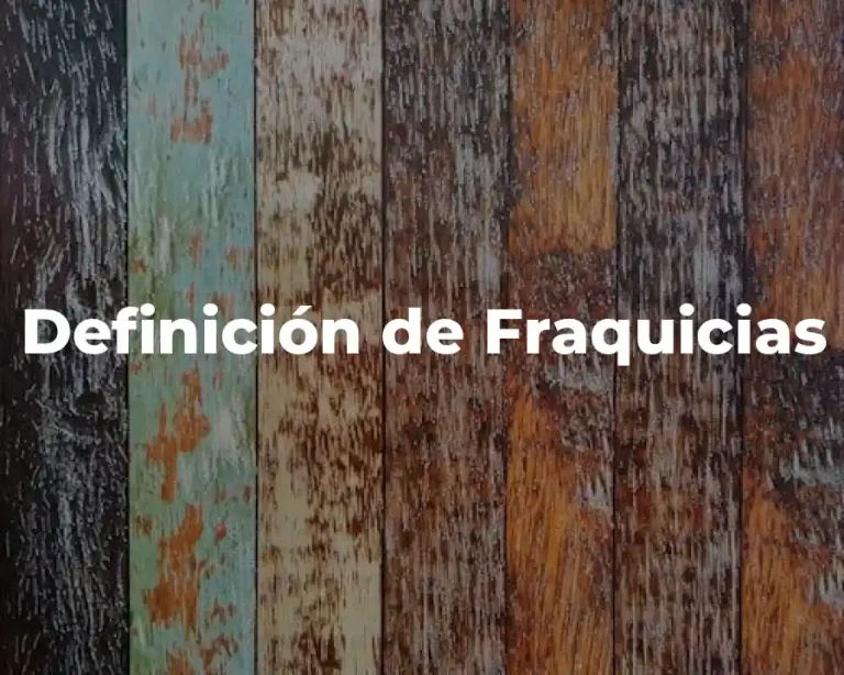 Definición de Fraquicias