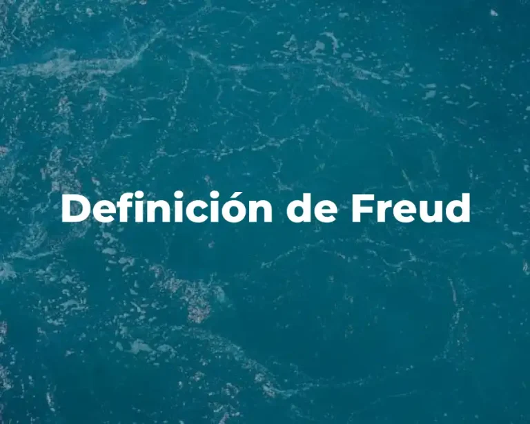 Definición de Freud