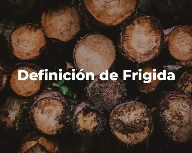 Definición de Frigida
