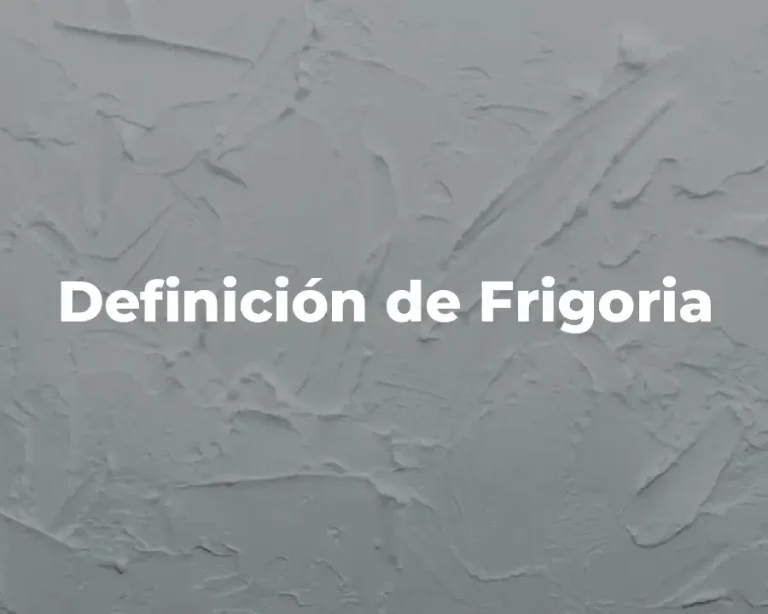 Definición de Frigoria