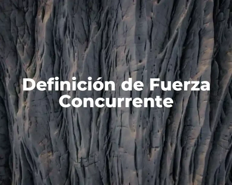 Definición de Fuerza Concurrente