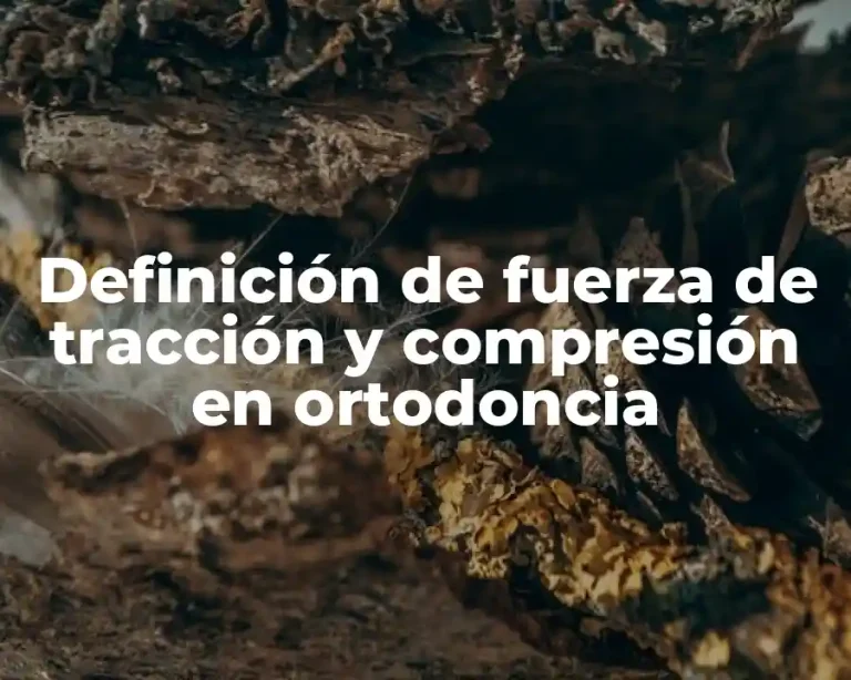 Definición de fuerza de tracción y compresión en ortodoncia