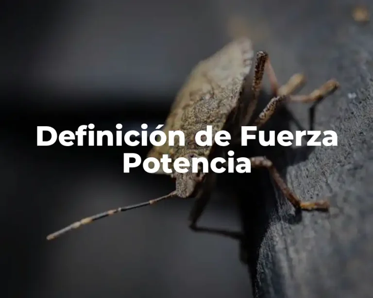 Definición de Fuerza Potencia