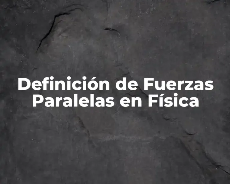 Definición de Fuerzas Paralelas en Física