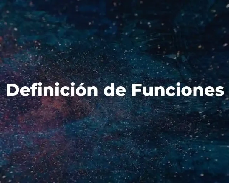 Definición de Funciones