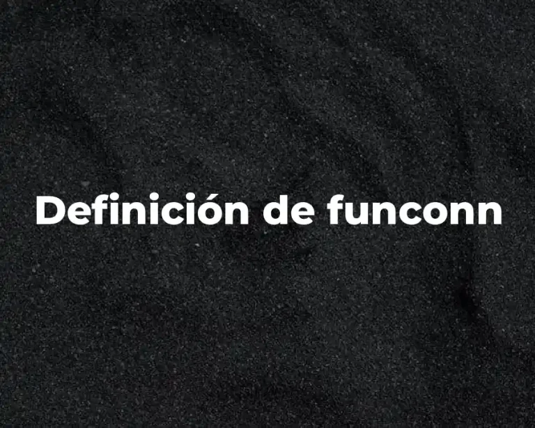 Definición de funconn