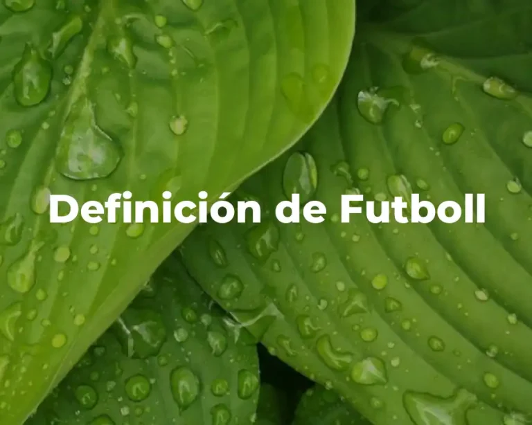 Definición de Futboll