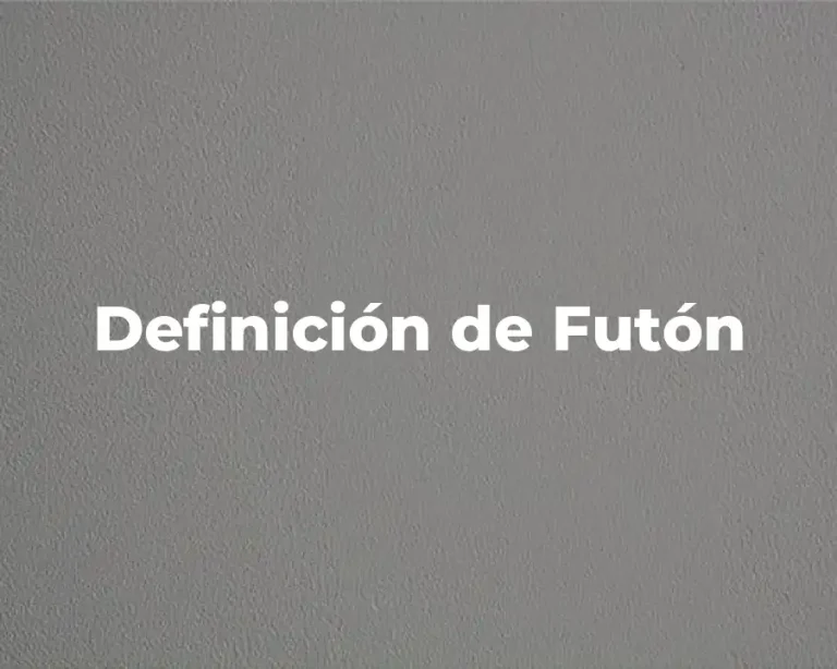 Definición de Futón