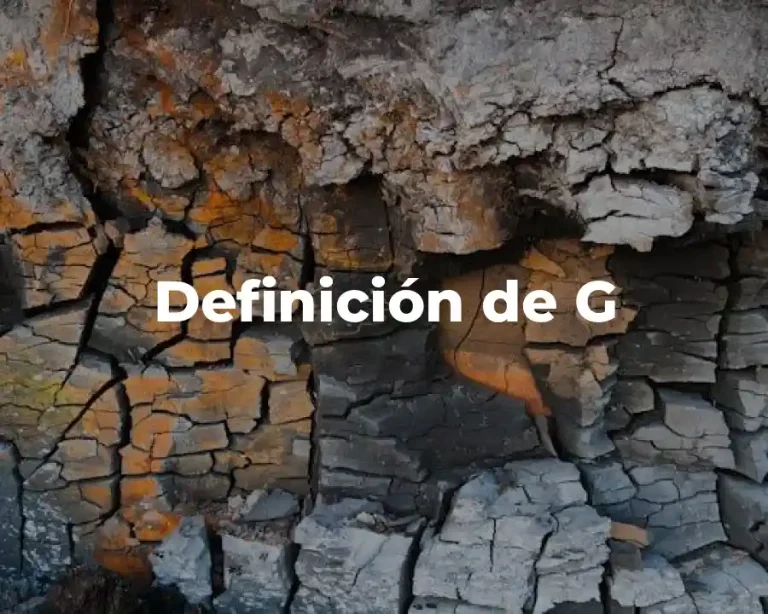 Definición de G