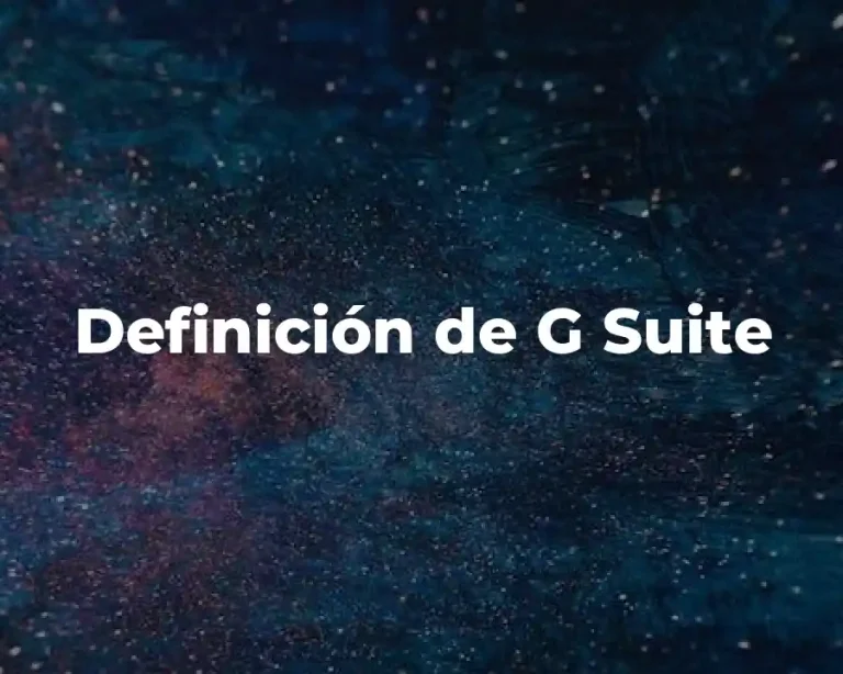 Definición de G Suite