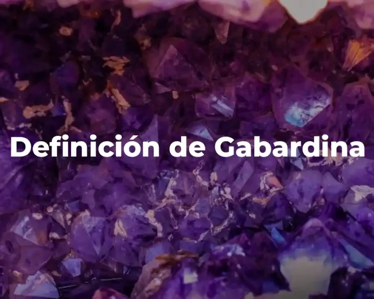 Definición de Gabardina