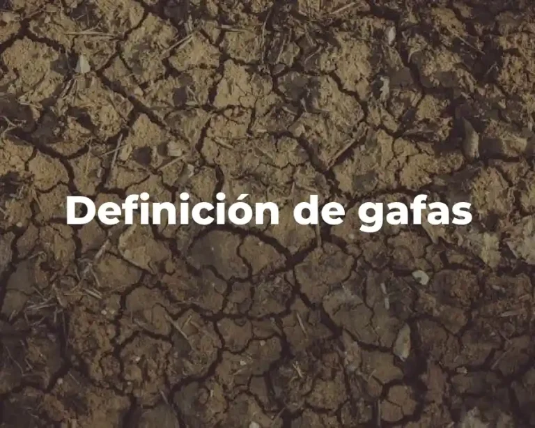 Definición de gafas