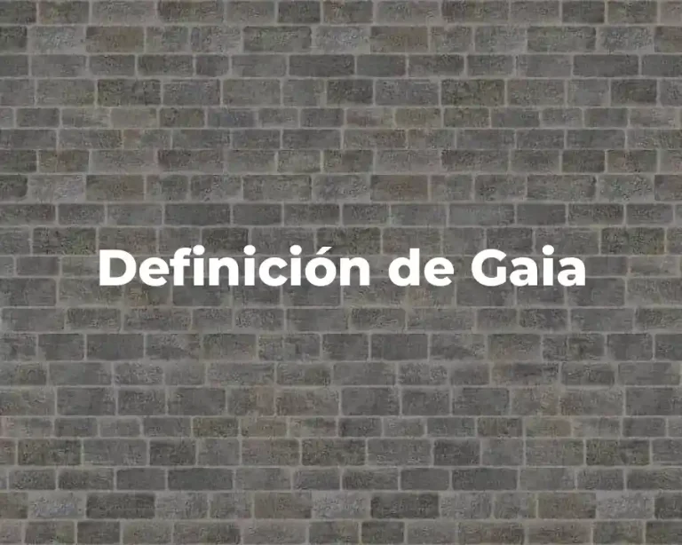 Definición de Gaia