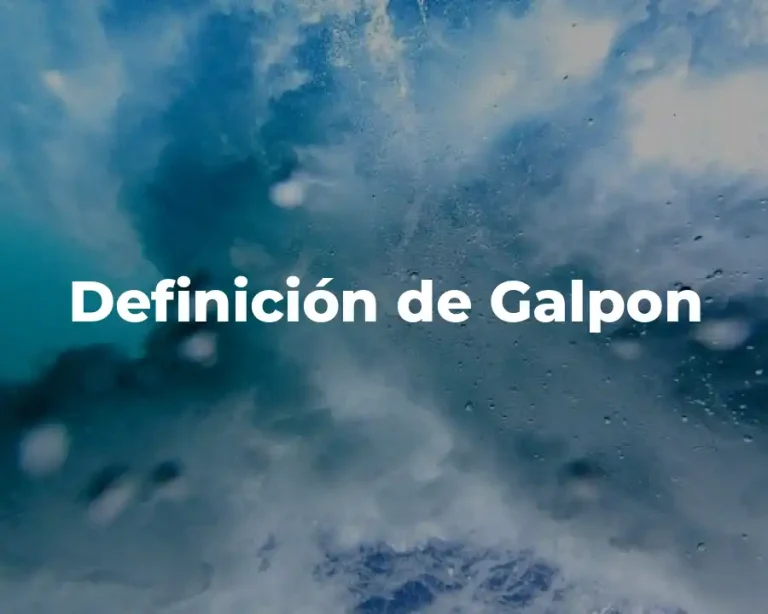 Definición de Galpon