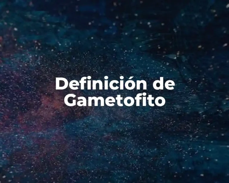 Definición de Gametofito