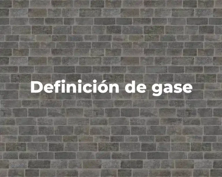 Definición de gase