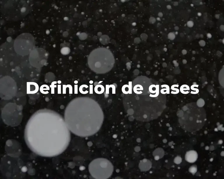 Definición de gases