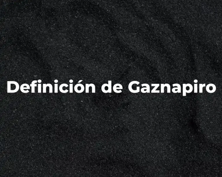 Definición de Gaznapiro