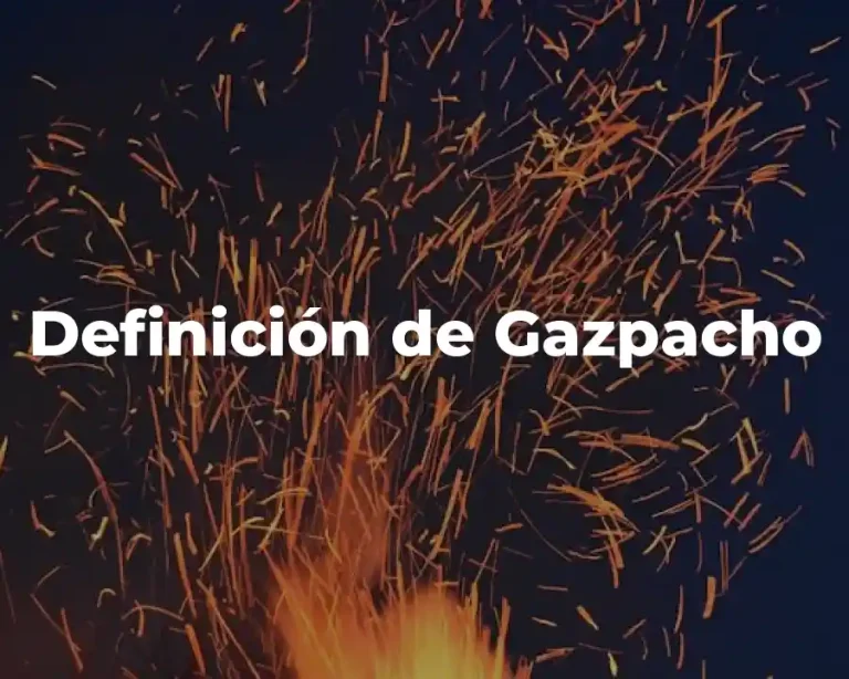 Definición de Gazpacho