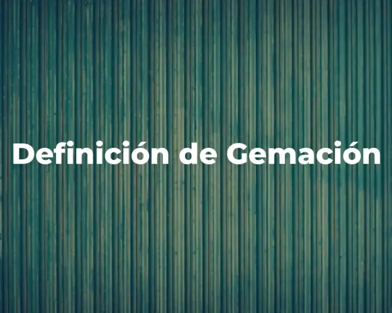 Definición de Gemación