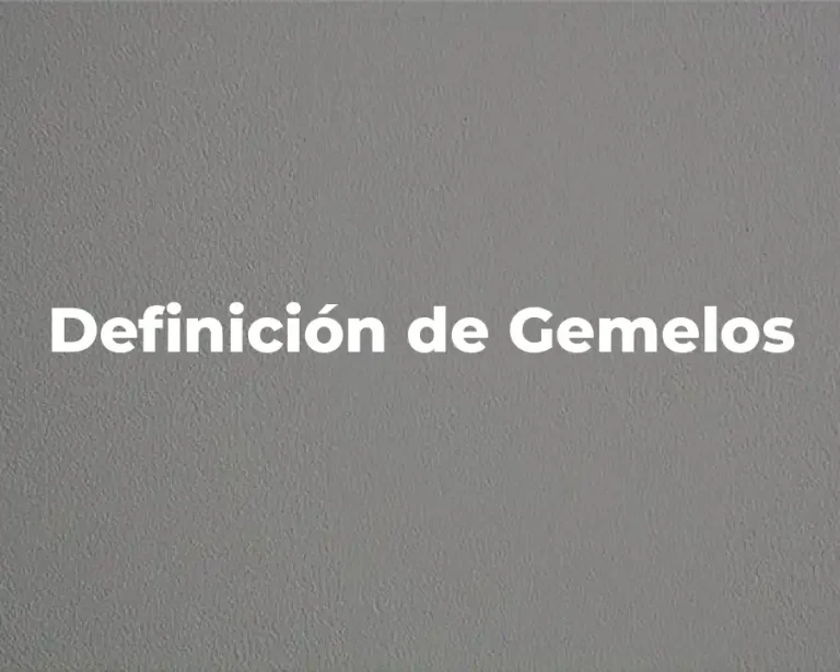 Definición de Gemelos