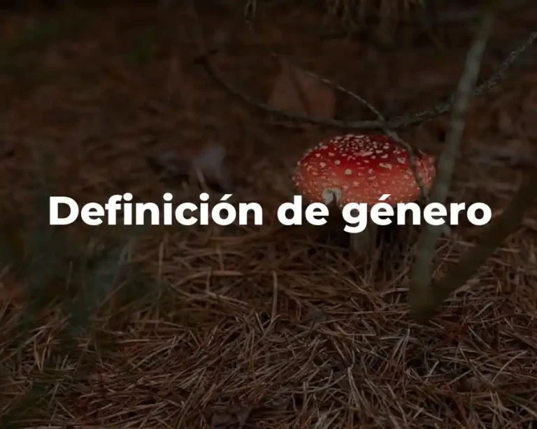 Definición de género
