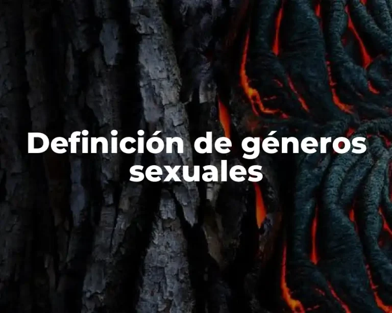 Definición de géneros sexuales