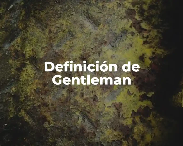 Definición de Gentleman
