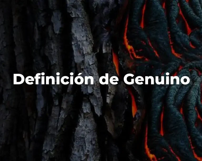 Definición de Genuino