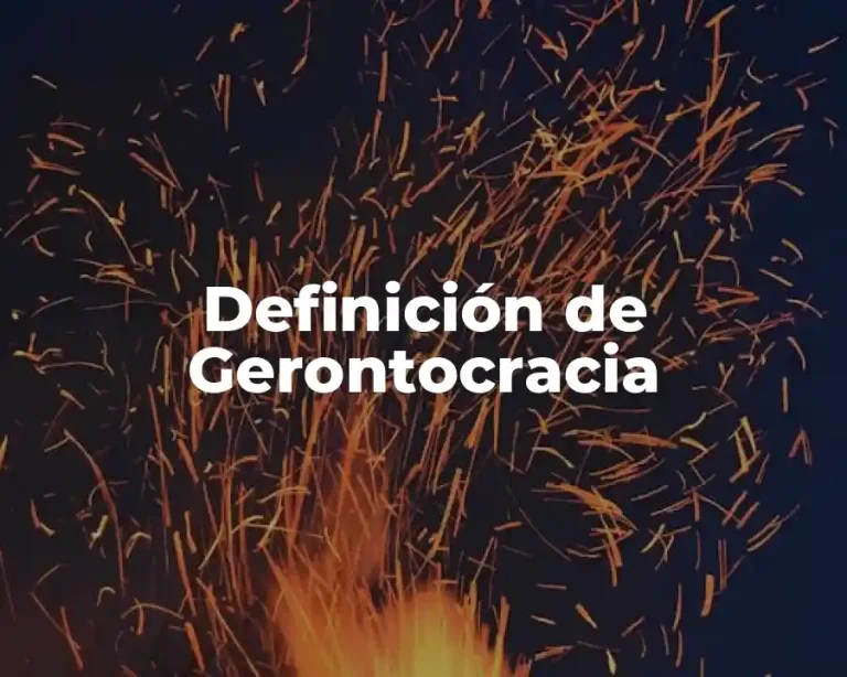 Definición de Gerontocracia