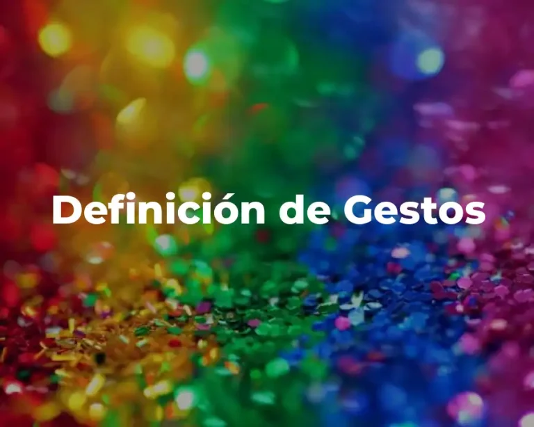 Definición de Gestos