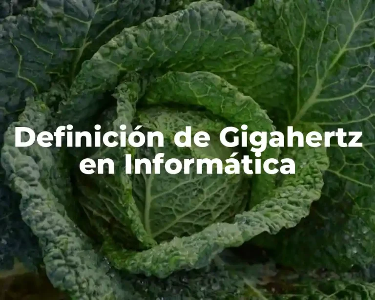 Definición de Gigahertz en Informática
