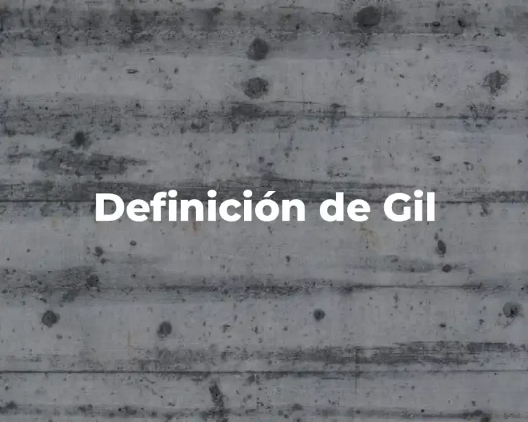 Definición de Gil