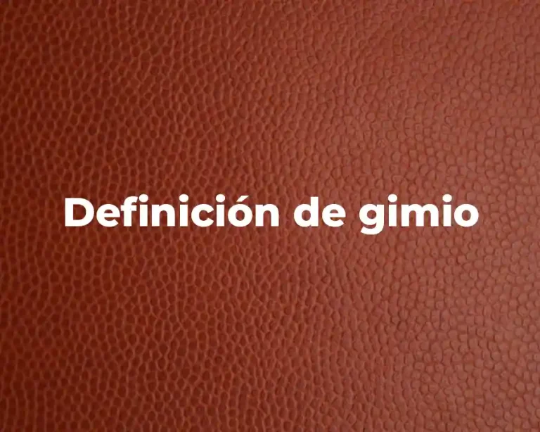 Definición de gimio