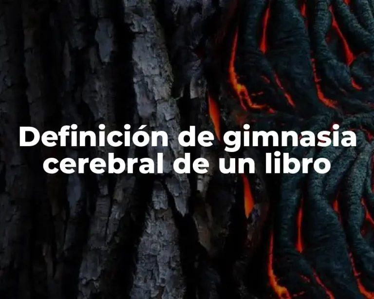 Definición de gimnasia cerebral de un libro