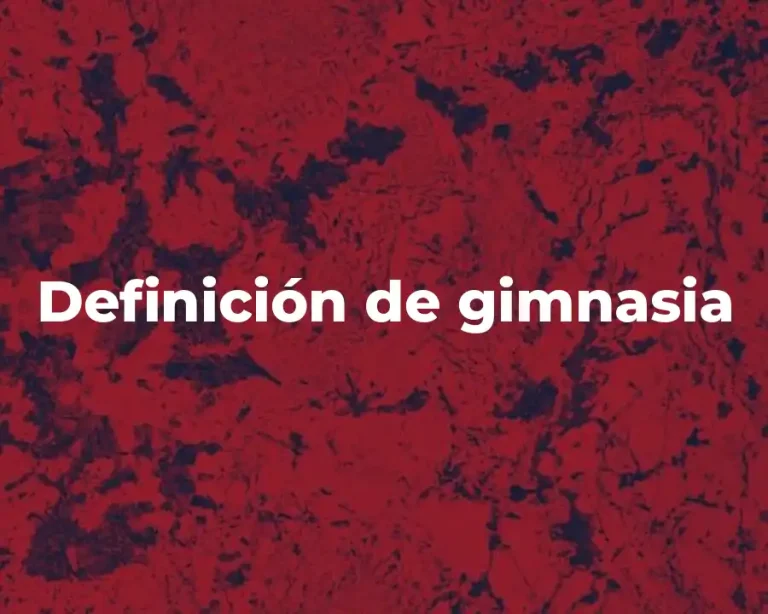 Definición de gimnasia