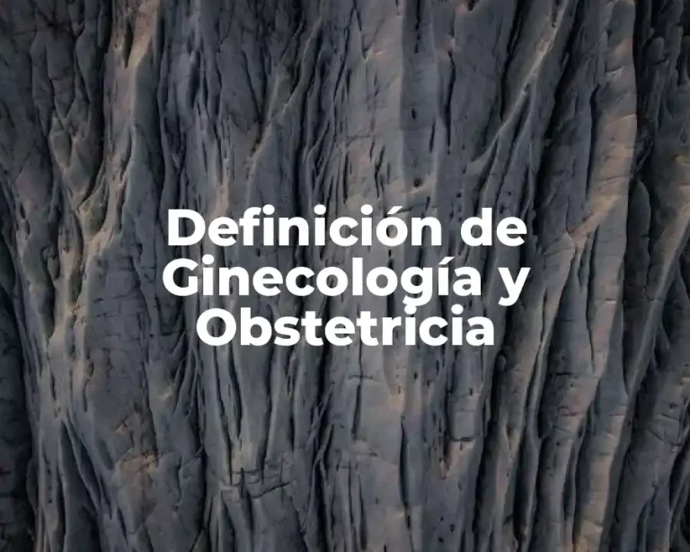 Definición de Ginecología y Obstetricia