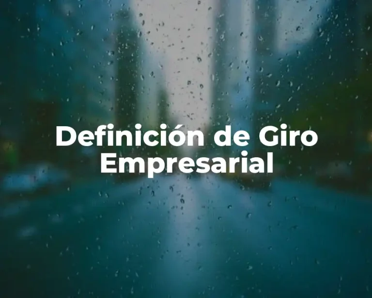 Definición de Giro Empresarial