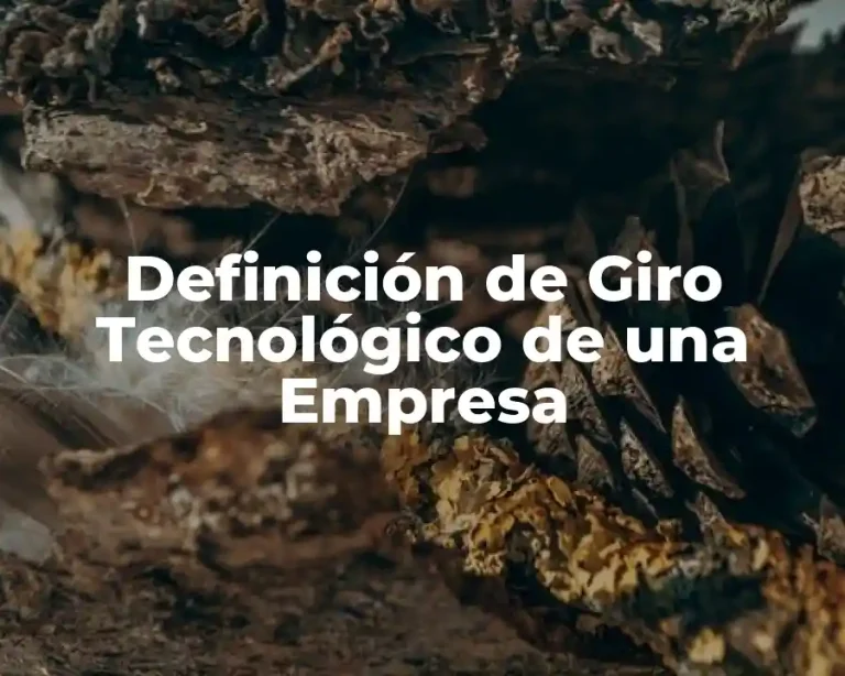 Definición de Giro Tecnológico de una Empresa