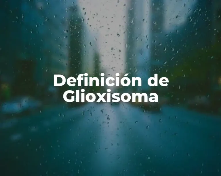 Definición de Glioxisoma