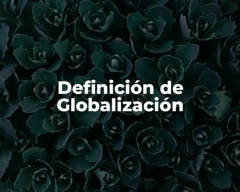 Definición de Globalización