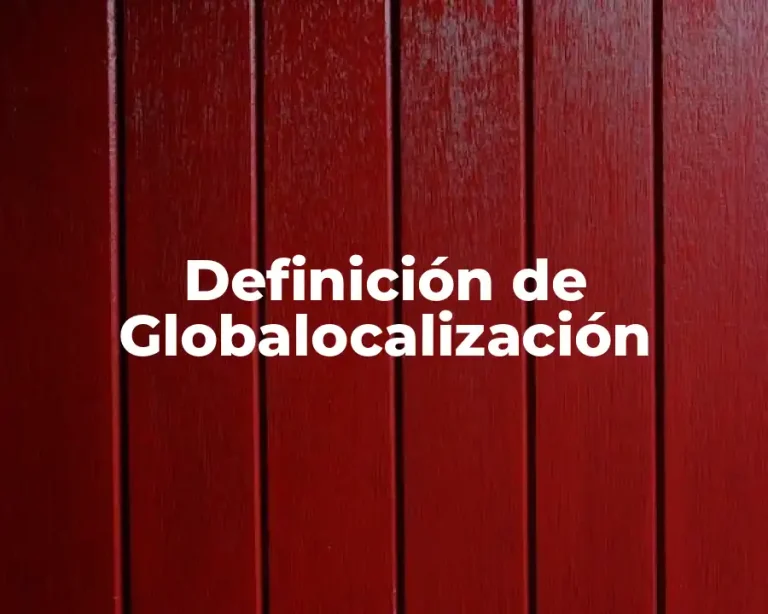 Definición de Globalocalización