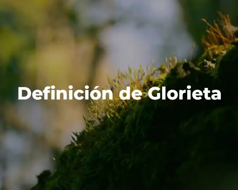 Definición de Glorieta